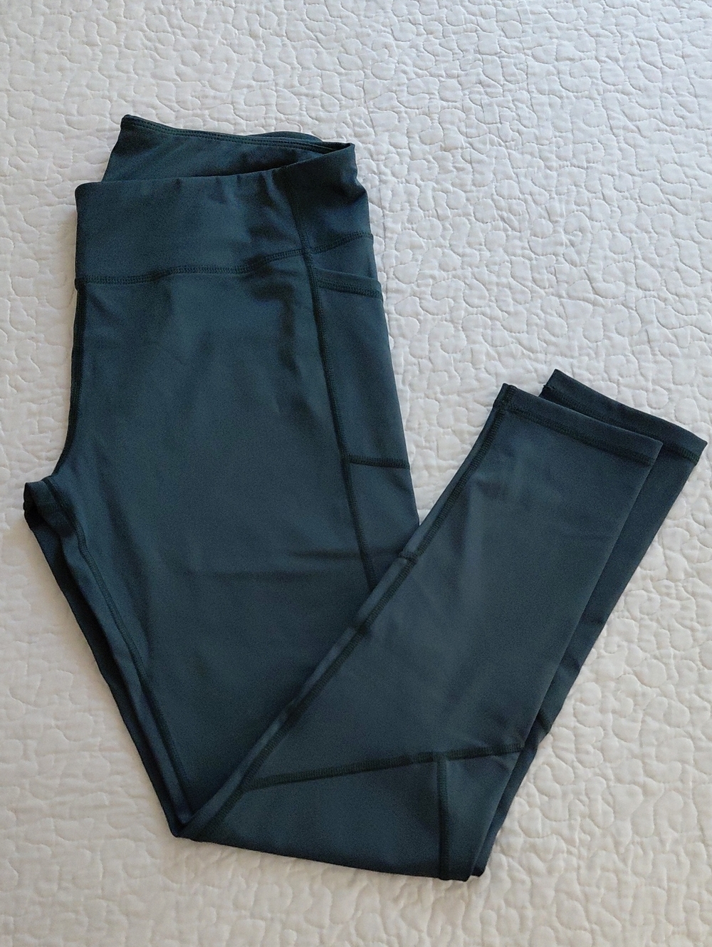 Dark Green High-Waist Leggings